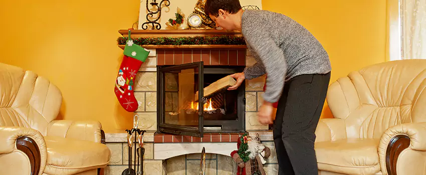 Rusted Metal Fireplace Restoration in Slidell, Louisiana