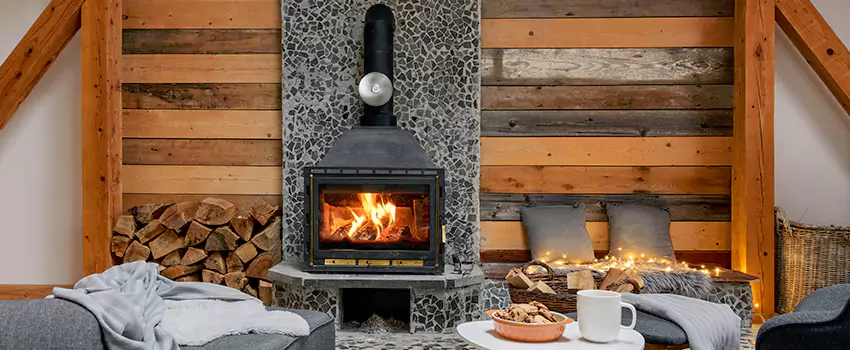 Thelin Hearth Products Direct Vent Gas Stove Fireplace Inspection in Slidell, Louisiana
